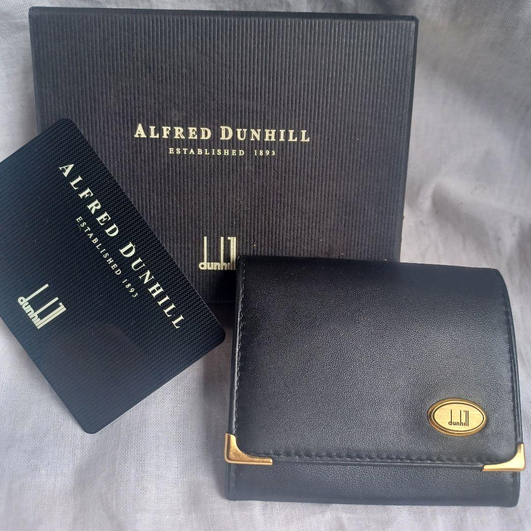 dunhill 箱付き 未使用 ギャランティカード コインケース 金具