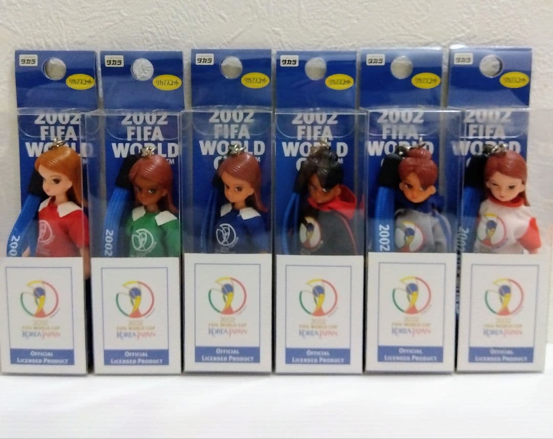 2002サッカーFIFAワールドカップ　りかちゃん　ストラップ　キーホルダー　Ｂ