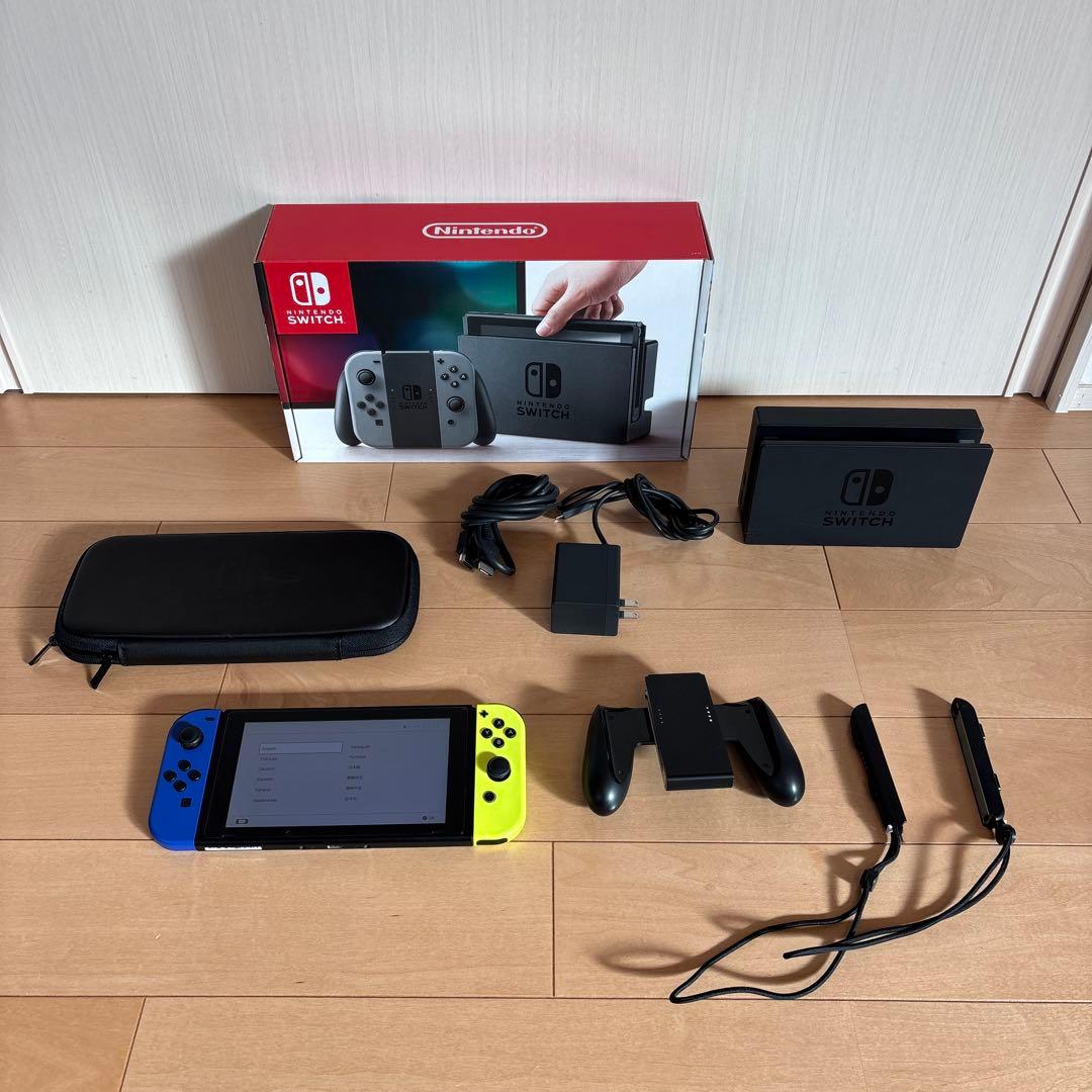 Nintendo Switch 本体 ネオン　青/黄 付属品付き 任天堂 Nintendo Switch Joy-Con（L）ネオンブルー/（R）ネオンレッド