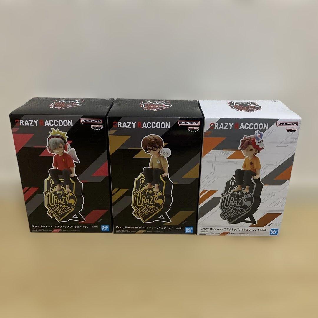 CRAZY RACCOON ディスクトップフィギュアセット - メルカリ