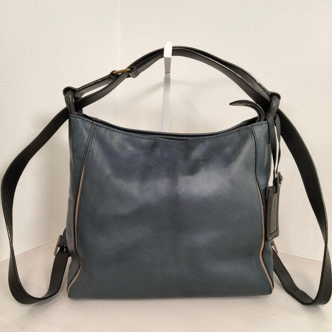 マザーハウス ヨゾラ M 2way ショルダーバッグ リュック レザー ネイビー