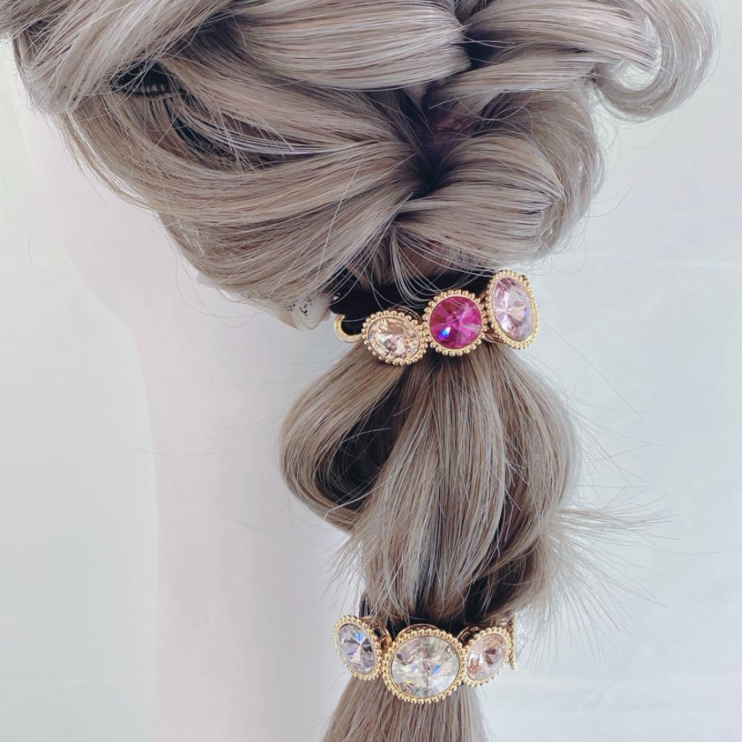 コンプレックスビズ レディアリーストーンポニー スワロフスキー