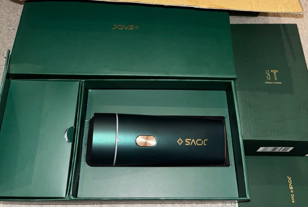 jovsダークグリーン 脱毛器 充電器付き JOVS Dora 多機能脱毛器｜JOVS Doraの口コミ - 【見た目もケアも欲