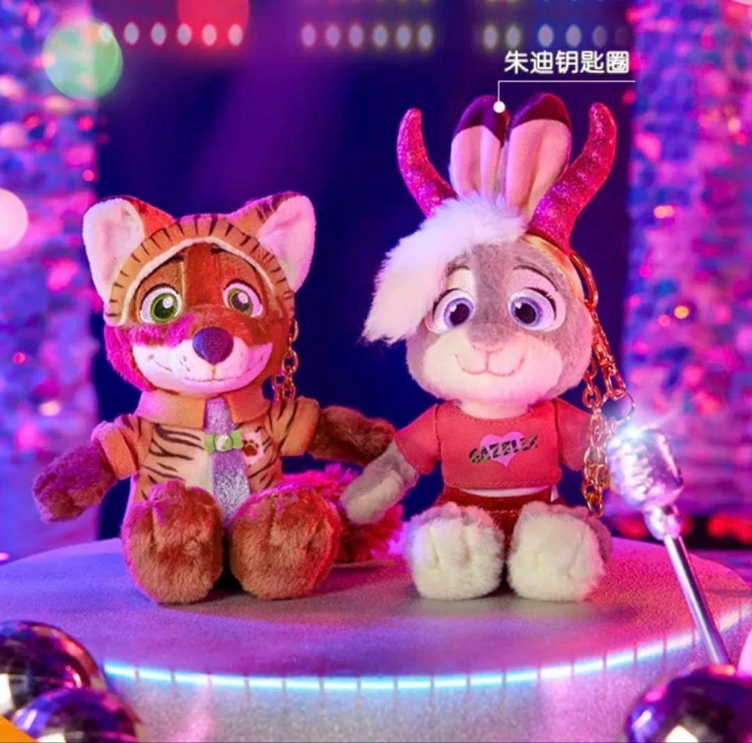 ズートピア 上海ディズニー ニックワイルド キーチェーン ぬいぐるみ