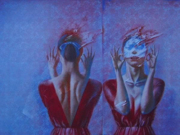 瀬川富紀男、鏡考―化、希少額装用画集、新品額装付