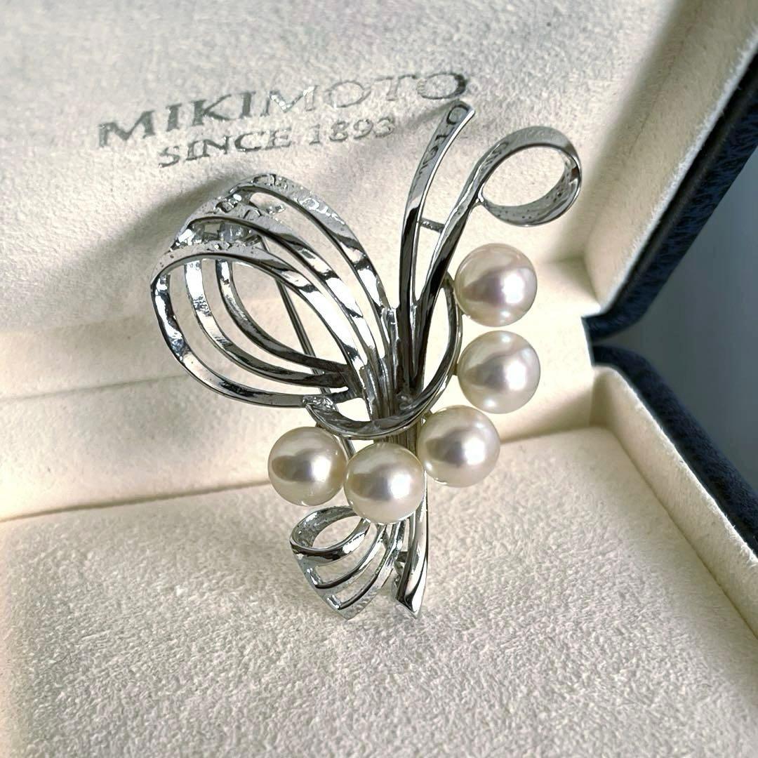 MIKIMOTO アコヤパールブローチ　銀製 皇室御用達　人気廃番
