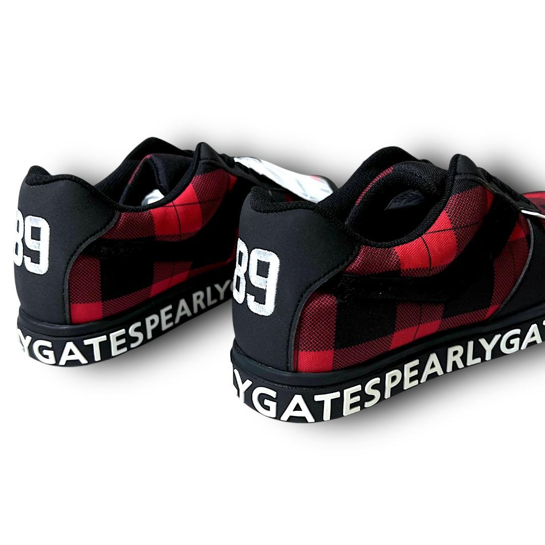 24.5cm パーリーゲイツ バッファローチェックゴルフシューズ 箱有り