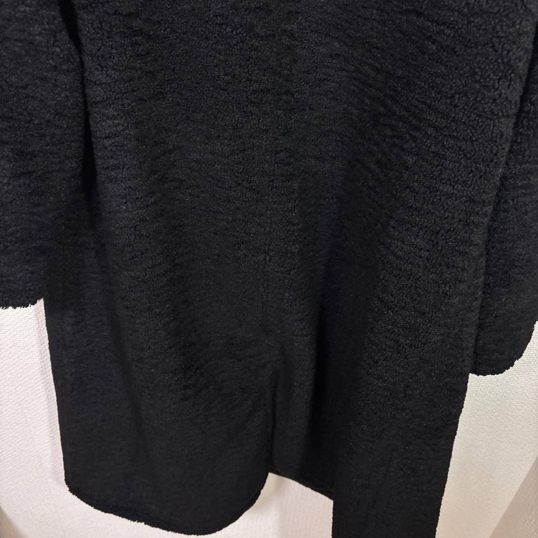 LASUD ファーボアコート ブラック 未使用品 サイズ9号 定価34000円