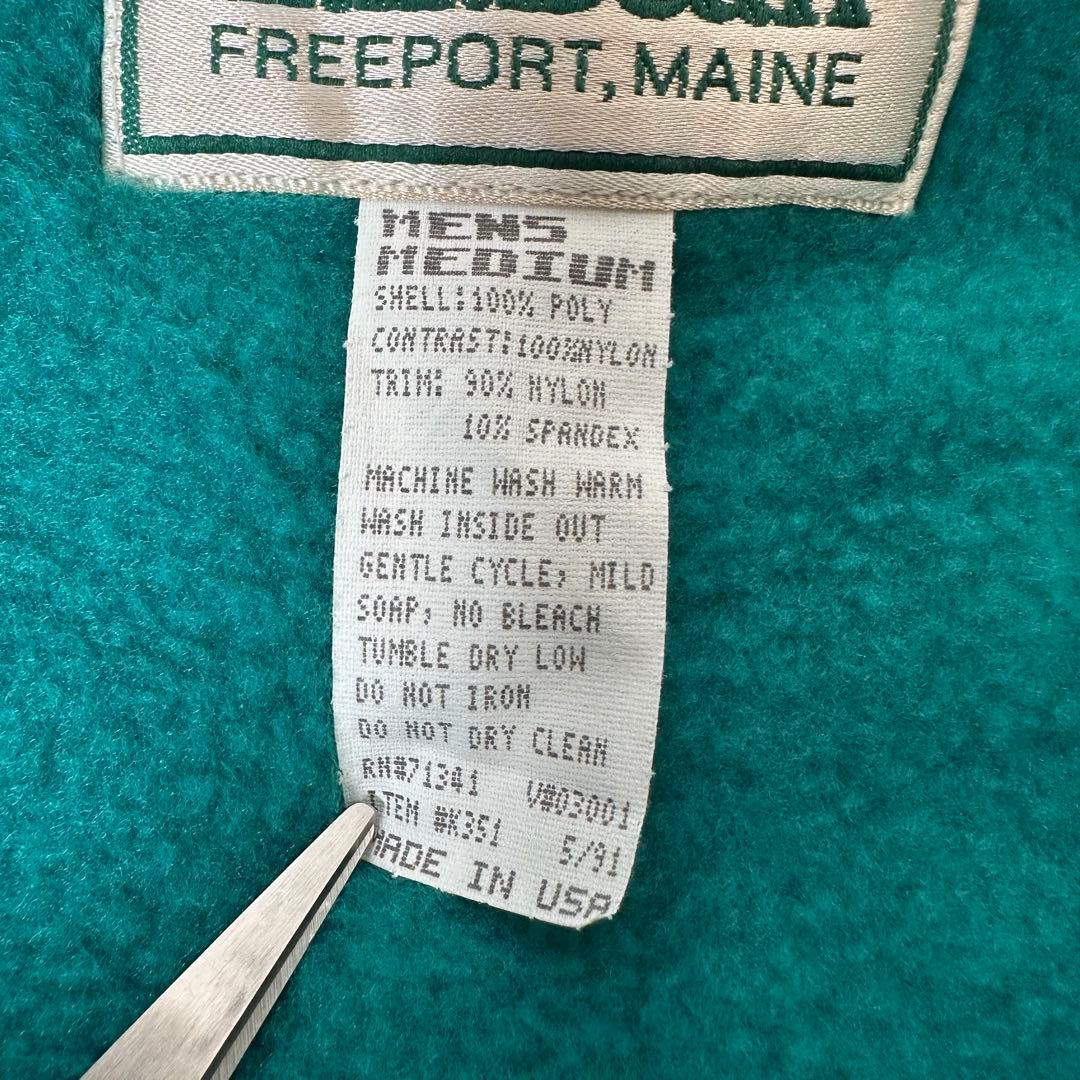 シ*ミ様 ビンテージ　古着　USA製　L.L.Bean フリースジャケット　サイ