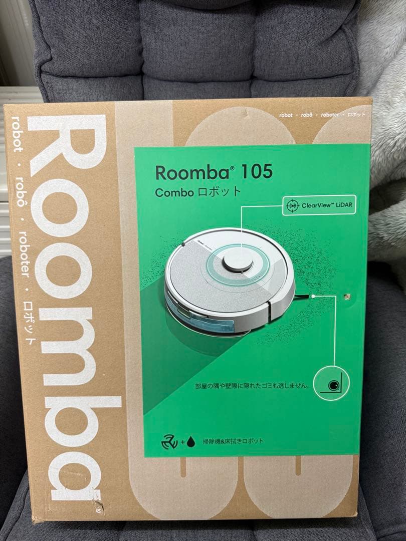 Robot Roomba 105 Combo ロボット掃除機（LiDAR搭載 Amazon | ルンバ(Roomba) 105 Combo ロボット + AutoEmpty 充電
