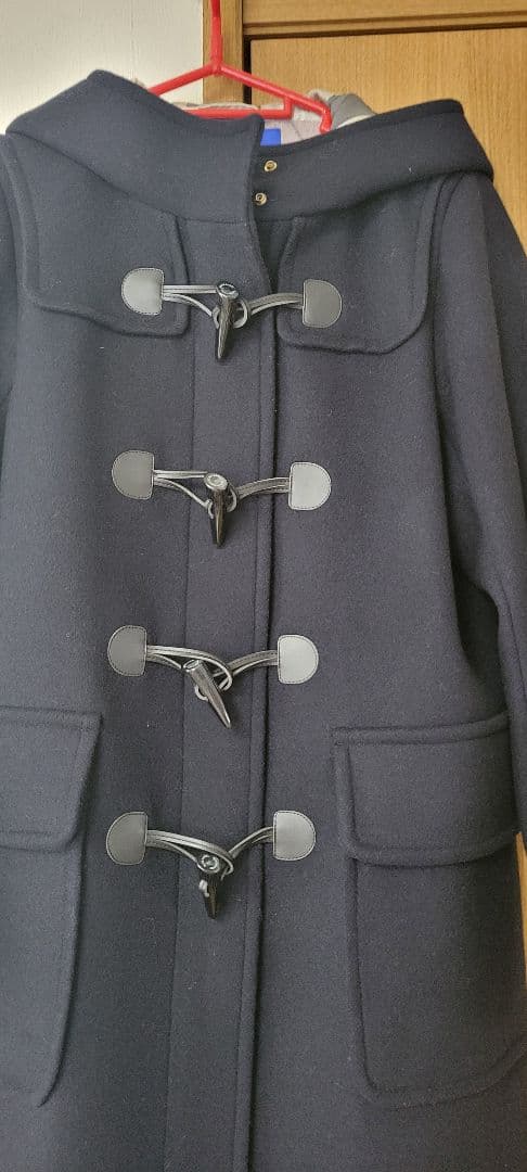 未使用に近い。BLUE LABEL、 ダッフルコート チェック裏地