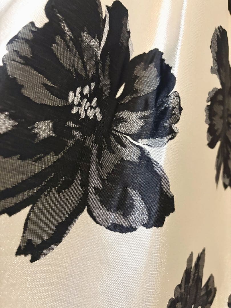 新品未使用タグ付】allureville ラメフラワージャガード スカート