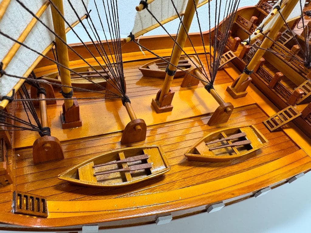 椴松 帆船模型 鄭和『宝船』 東京書芸館 船 箱付き - メルカリ
