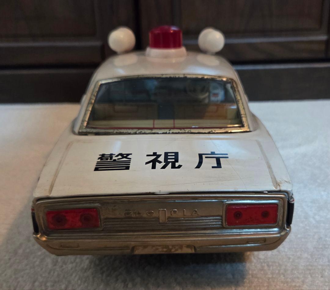 年代物】【箱付】イチコー グロリア パトロールカー ブリキ 車