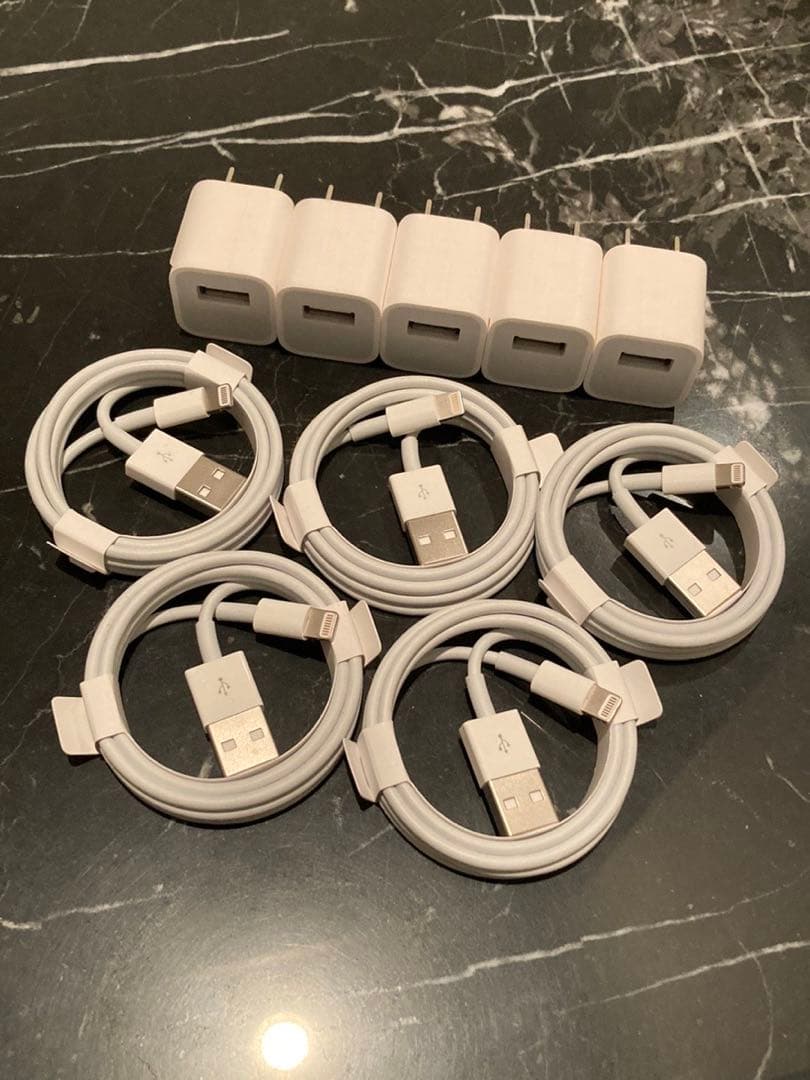 iPhone純正アダプタとケーブル9本セット
