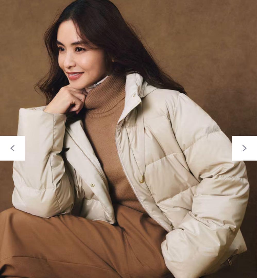 【滝沢眞規子さん着用/VERY掲載】シレータフタ コンパクト ダウンコート M