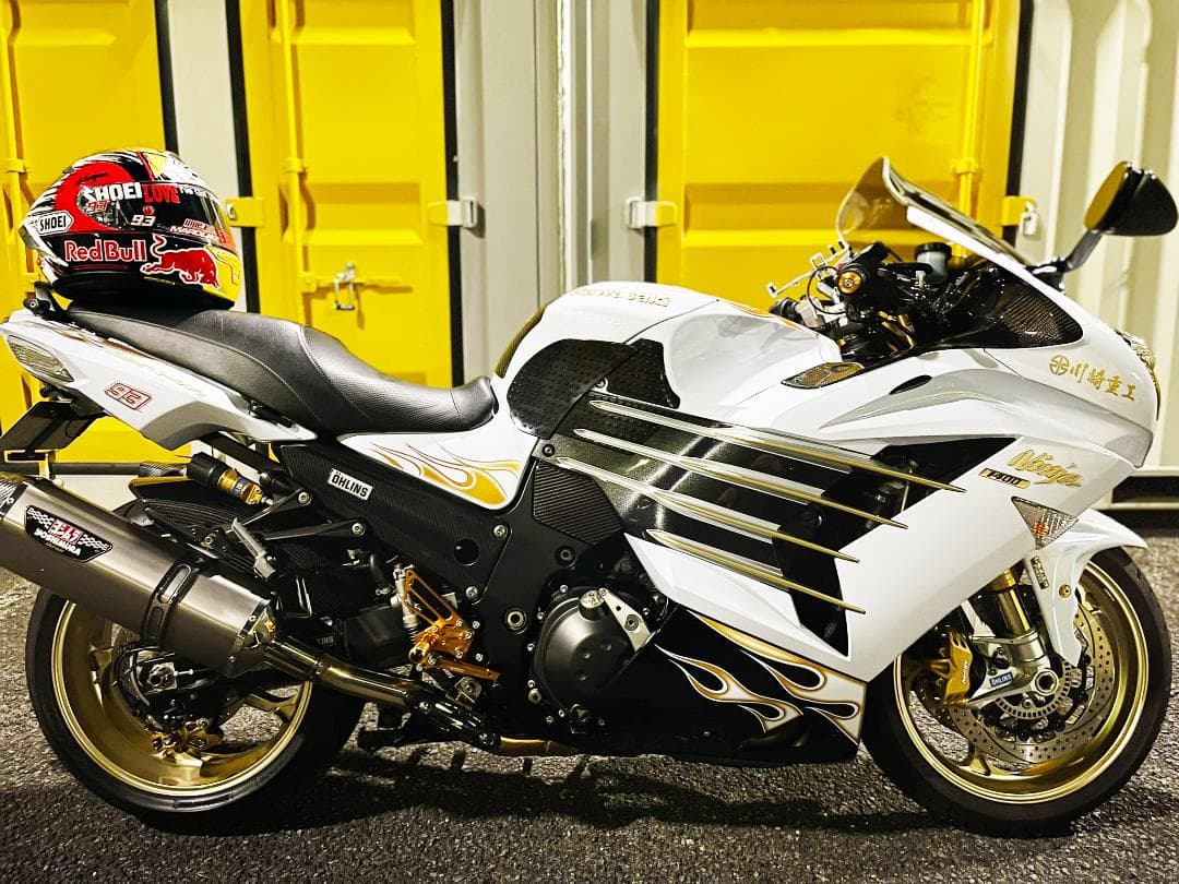 ZX-14R/ZZR1400 サイドフィンデカール 金 - メルカリ