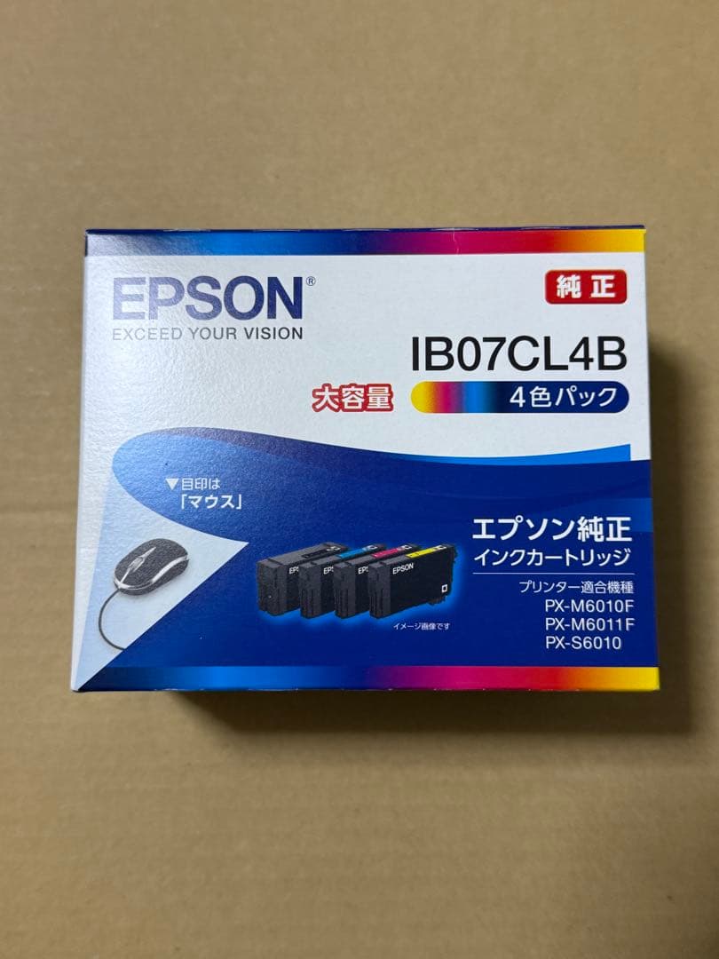 EPSON IB07CL4B 4色パック インクカートリッジ - メルカリ