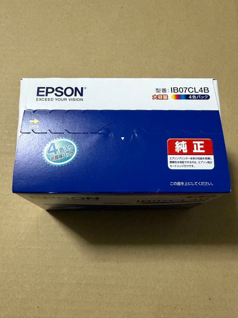 EPSON IB07CL4B 4色パック インクカートリッジ - メルカリ