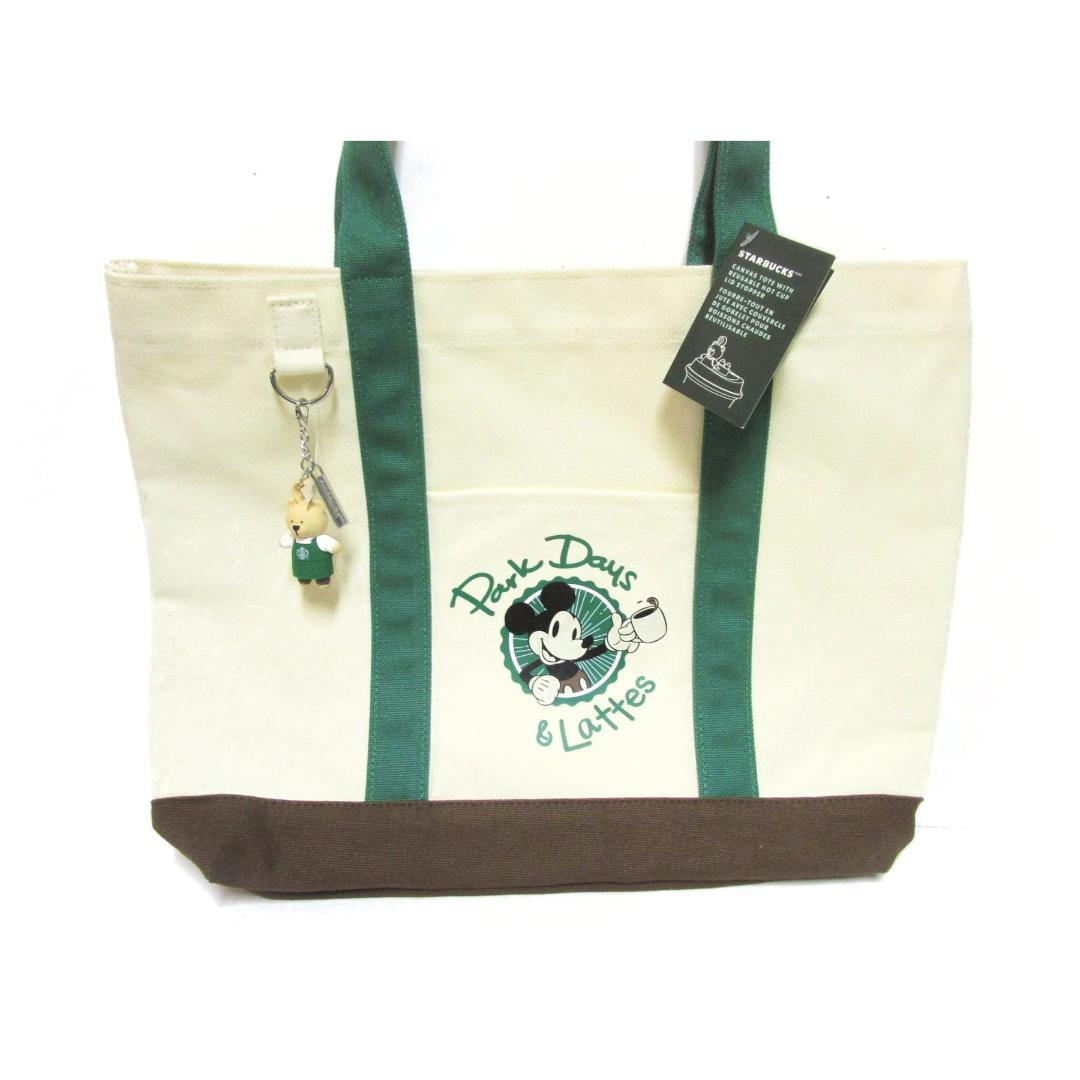 スターバックス ミッキー トートバッグ スタバ ベアリスタ ストッパー付き スターバックス ミッキー トートバッグ スタバ ベアリスタ ストッパー