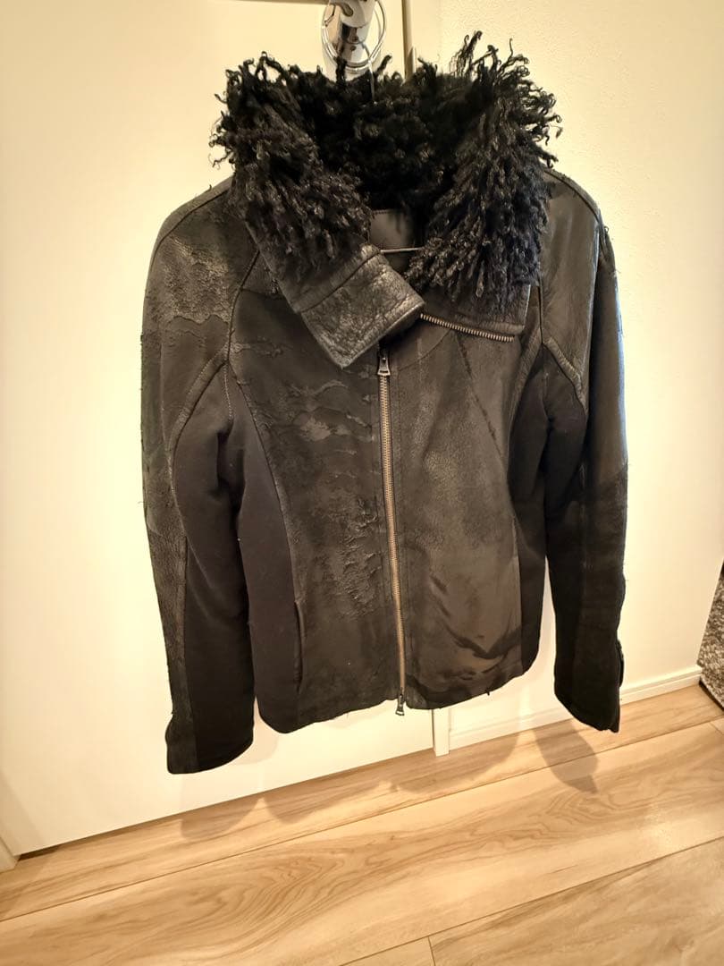 l*x様 FAGASSENT レザーコンビジャンパー