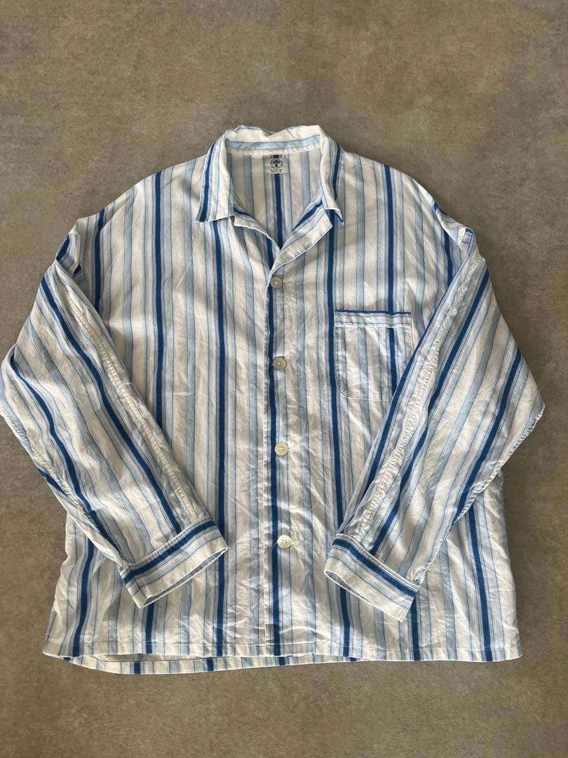 SAINT Mxxxxxx シャツ ストライプ パジャマ セントマイケル　L