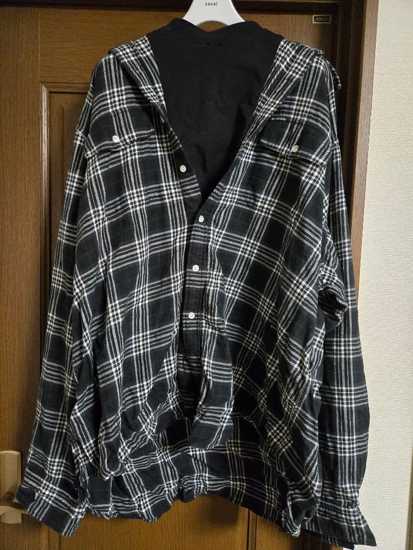 バレンシアガ 22SS トロンプルイユ ダメージ加工 ドッキングチェック