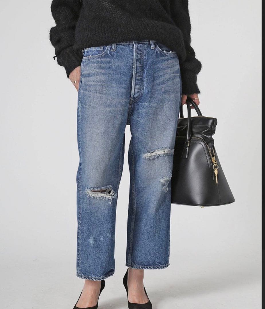 ち*る様 MADISONBLUE マディソンブルー サルエル デニム MADISONBLUE(マディソンブルー)のデニムサルエルパンツ通販