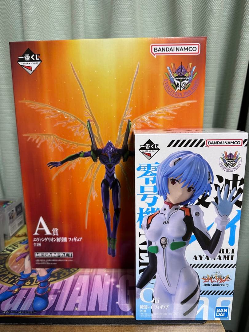 一番くじ　エヴァンゲリオン　A賞　初号機フィギュア　C賞　綾波レイフィギュア
