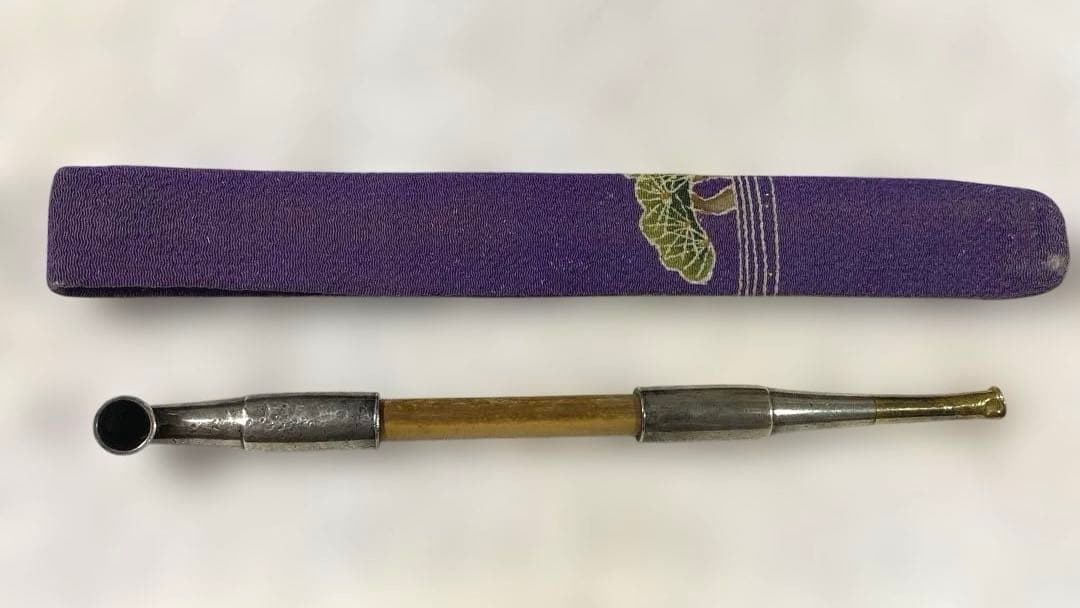 C-11 煙管　煙管入れ　煙草道具　古道具　アンティーク雑貨　美術品　工芸品