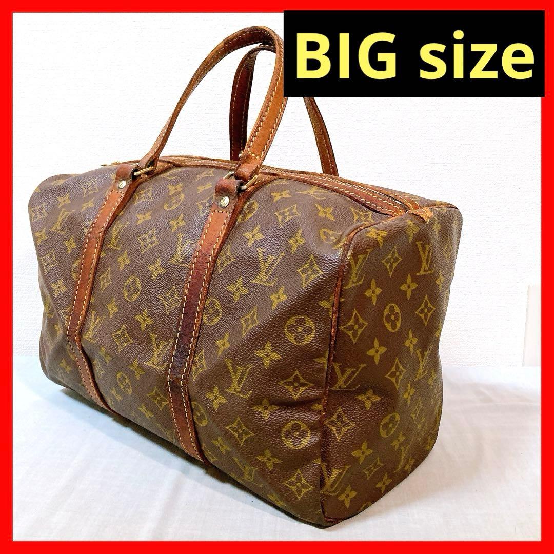 739 ルイヴィトン モノグラム　ハンドバッグボストンバッグ　サックスプール35 LOUIS VUITTON（ルイ・ヴィトン） 【SPRING SALE☆30％OFFクーポン