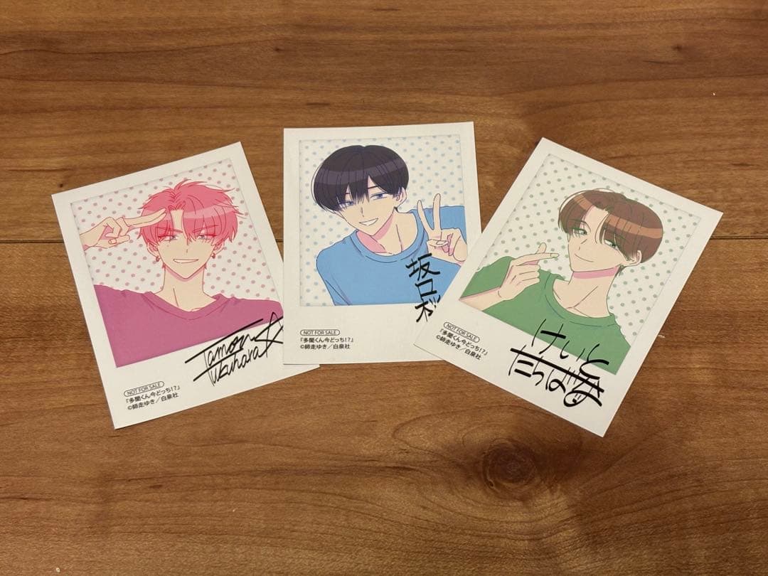 多聞くん今どっち⁉︎ アニメイト　ブックフェア　カード　3枚セット