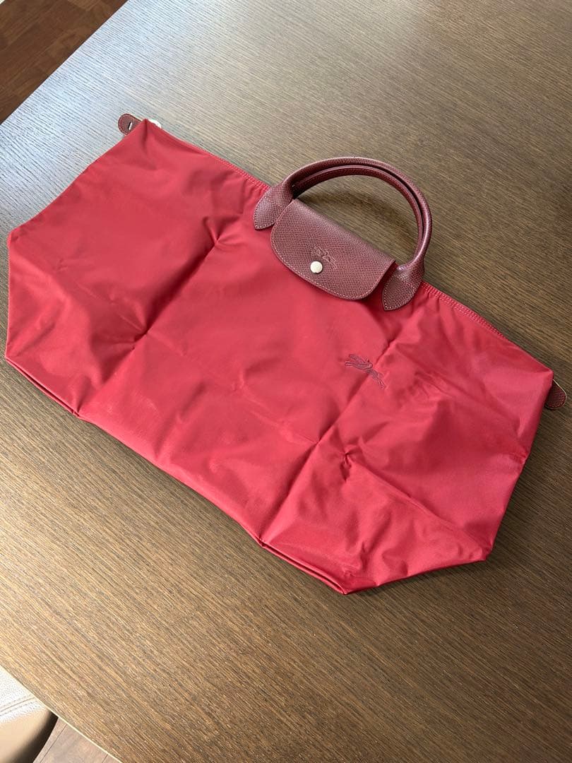 ロンシャン LOMGCHAMP ル プリアージュ　Lトラベル　赤　レッド LONGCHAMP（ロンシャン） トートバッグ L ラージサイズ ル・プリ