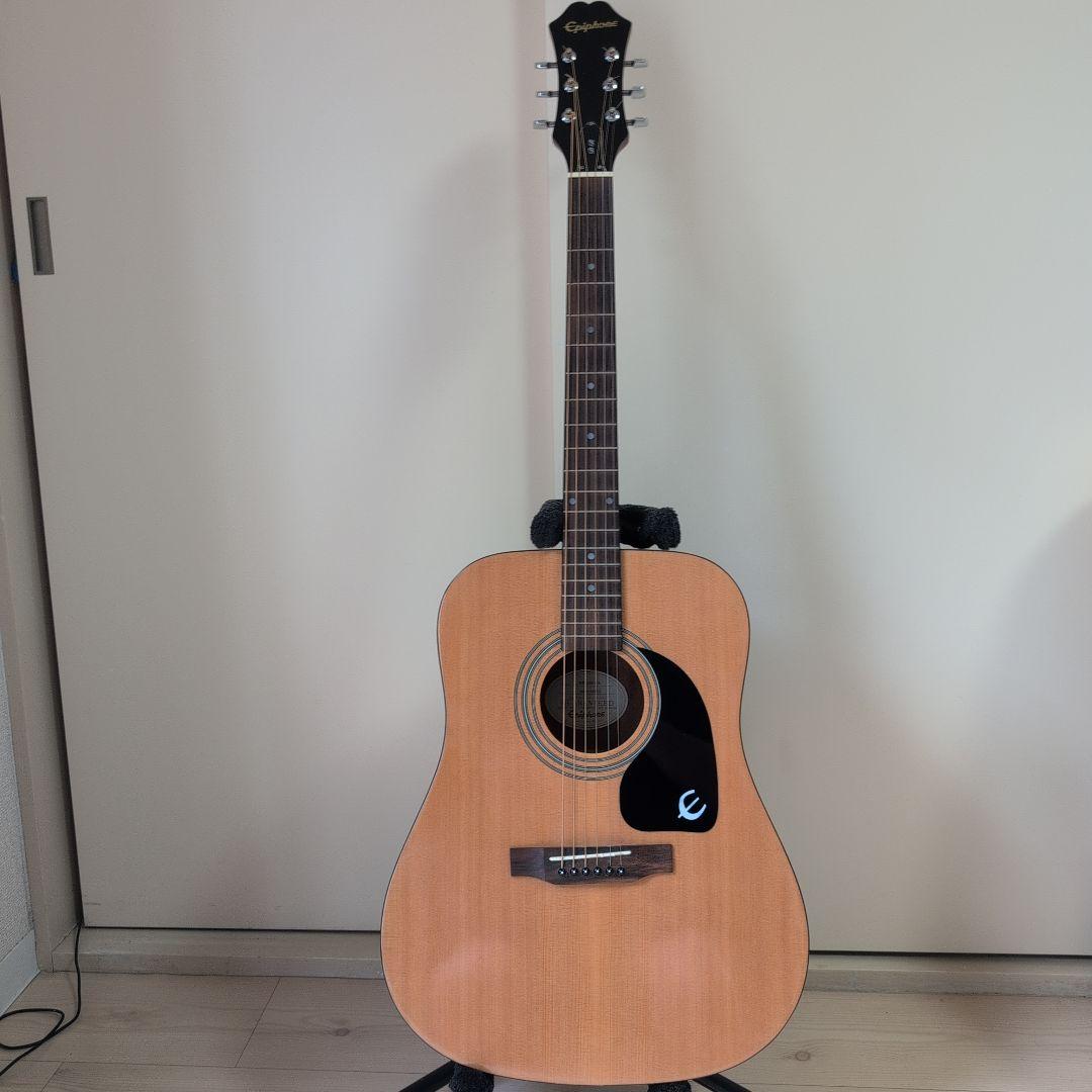 Epiphone アコースティックギター ブラウン カバー付き