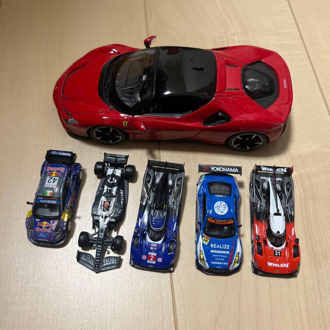 MINI GT 5台セット＋ブラーゴ1/24SF90