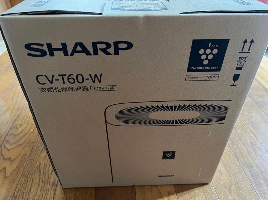 シャープSHARP衣類乾燥除湿機 CV-T60-W SHARP】 衣類乾燥除湿器 CV-T60