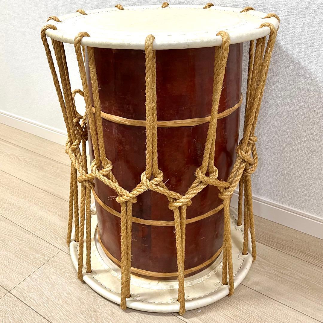 (せ37)長胴太鼓 宮太鼓 和太鼓 桶胴太鼓 大締太鼓 鼓 鼓面約46 cm 長胴太鼓【音色】本欅製 | 宮本卯之助商店