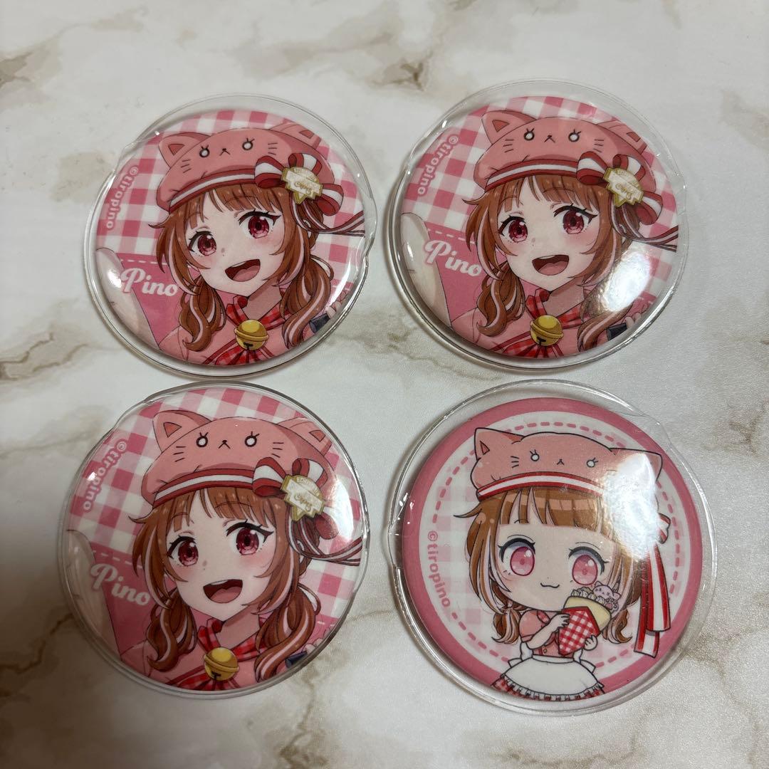 ちろぴの ぴの マリオンクレープ 缶バッジ - メルカリ