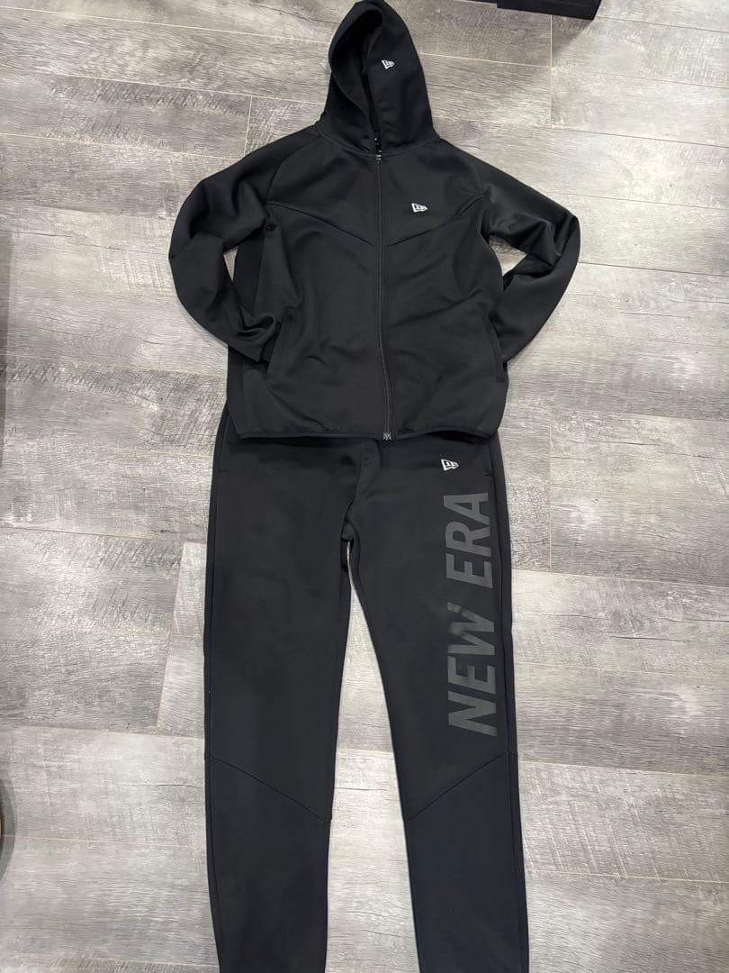 NEW ERA ジャージ上下セット ブラック