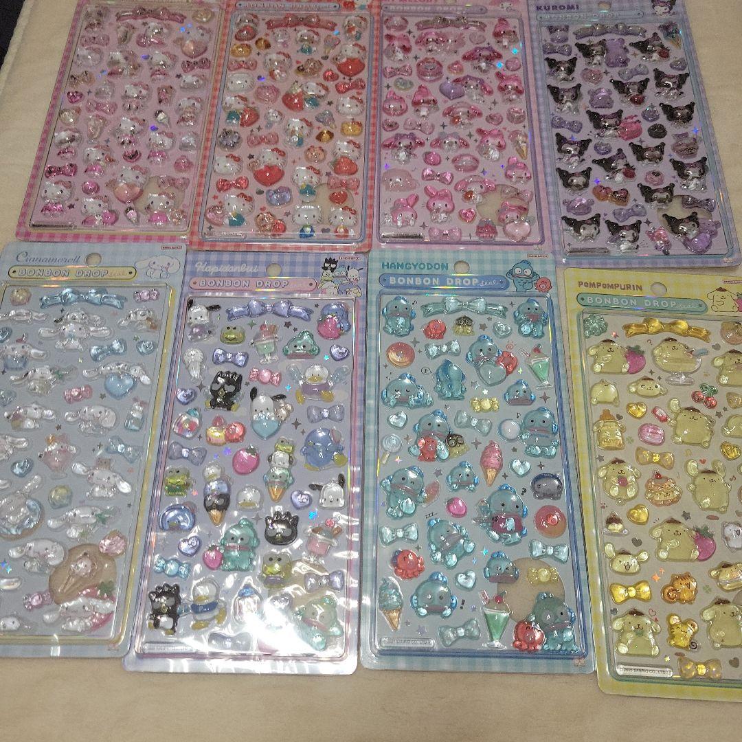 サンリオ　ボンボンドロップシール 第２弾　8枚セット　正規品