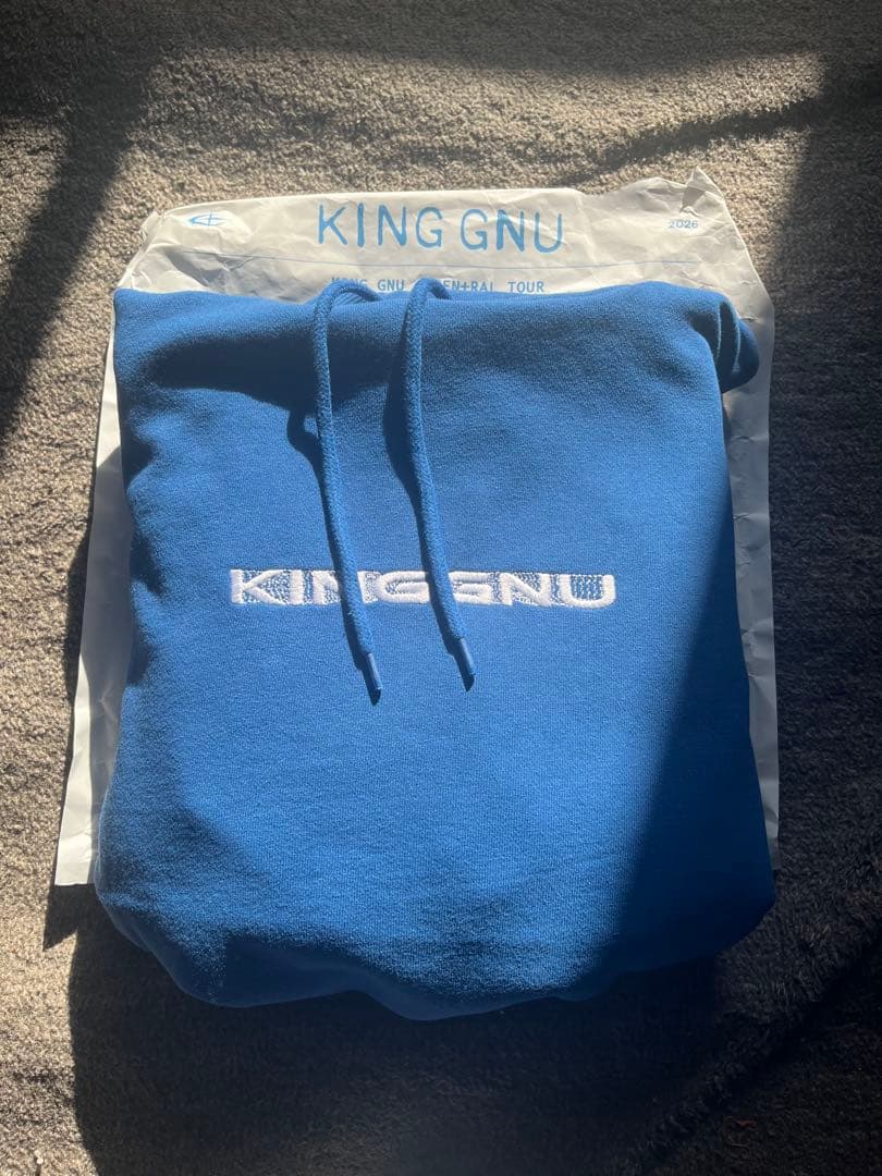 King Gnu フーディ KG IS DEAD HOODIE ブルー Mサイズ - メルカリ