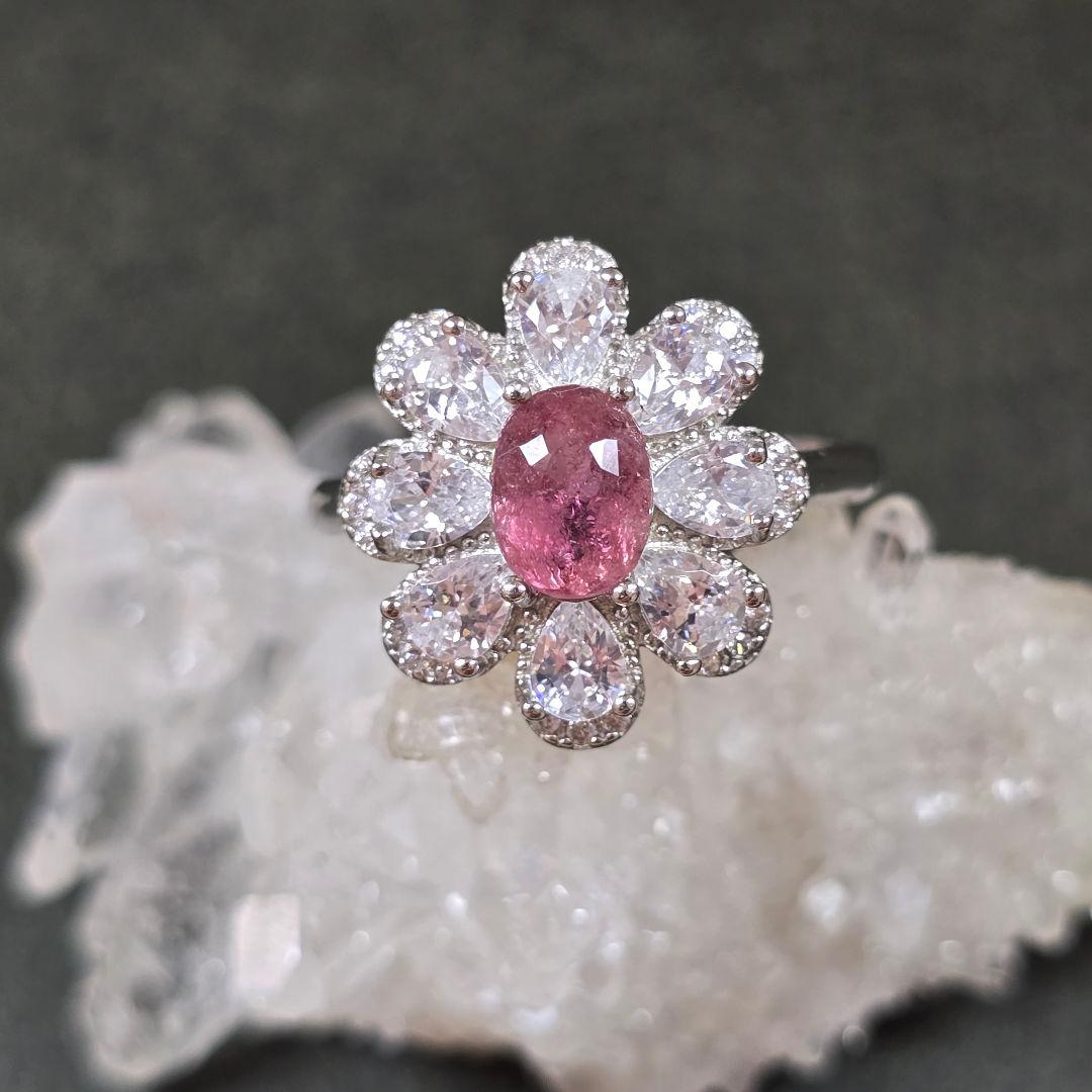 ピンクトルマリン　リング　ピンクトルマリン　指輪