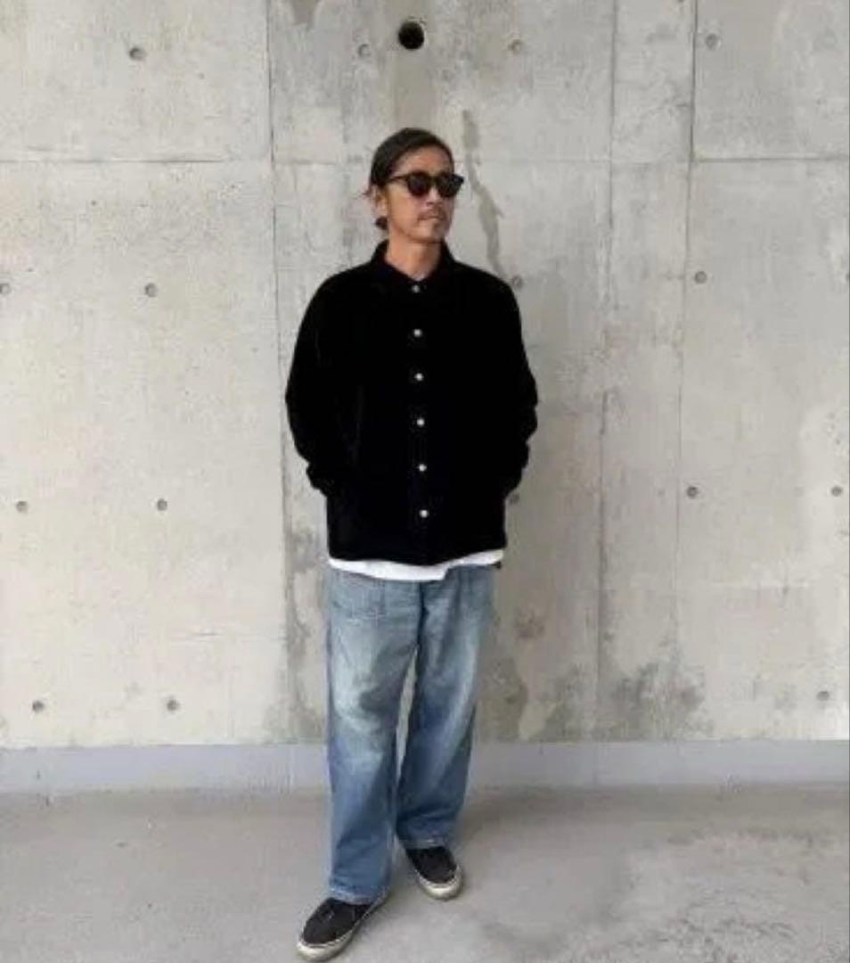 wax Fake suede coach jacket ブラック サイズL - メルカリ