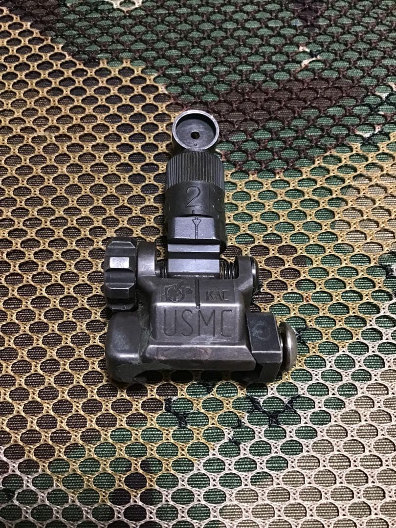 米軍放出品実物KACナイツマイクロフリップリアサイト中古品1