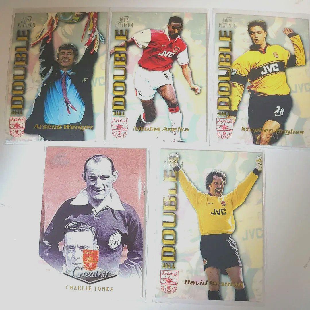 5枚セット Arsenal  futera PLATINUM サッカーカード 2025-26 Futera Platinum Arsenal Hobby Box Soccer (Factory Sealed