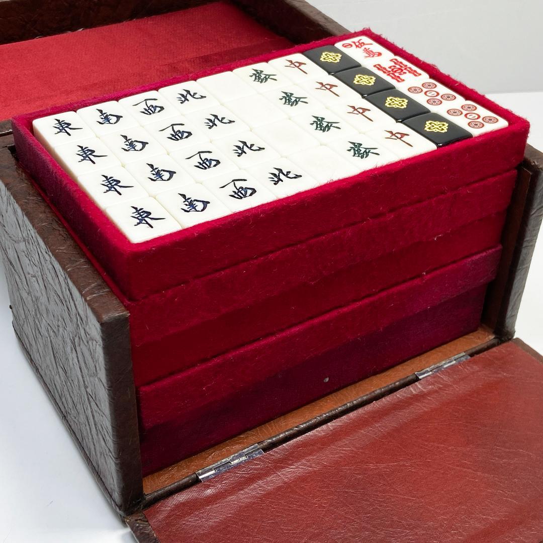 極希少 ミズノ丸一 麻雀牌 背黒 家紋 法悦 - メルカリ