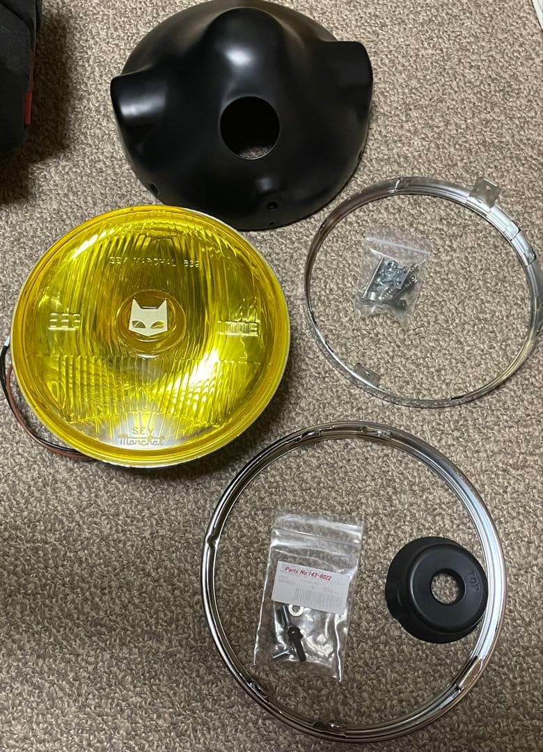 マーシャル899黄＆ホンダ用アウターリム＆マーシャル汎用ブラックケース＆ビス類