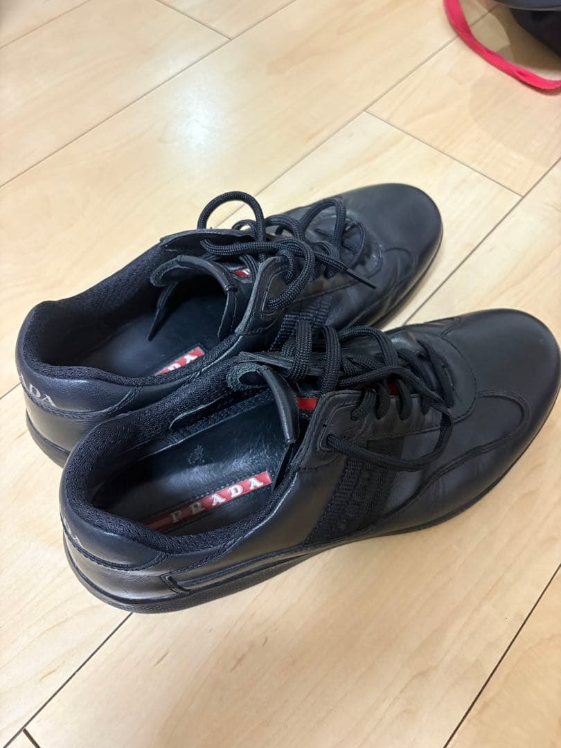 PRADA レザー スニーカー Prada レザースニーカー | ブラック | FARFETCH JP