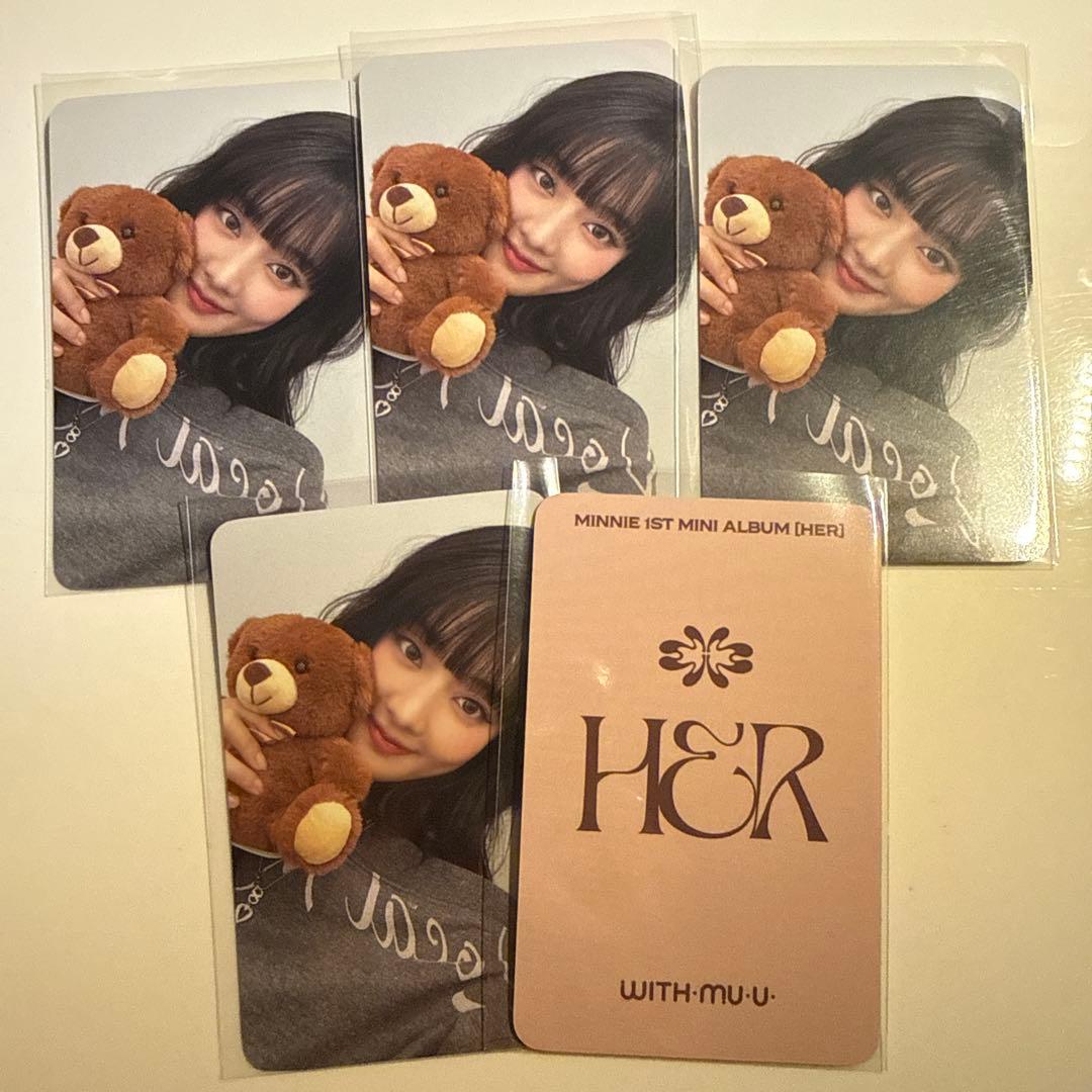 gidle idle ミンニ トレカ ラキドロ 特典 HER withmuu - メルカリ