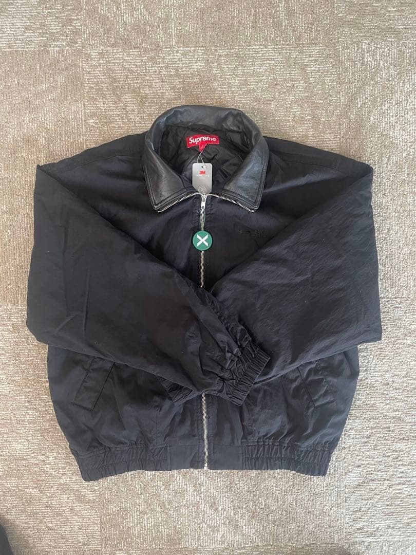 Supreme leather collar utility jacket - メルカリ